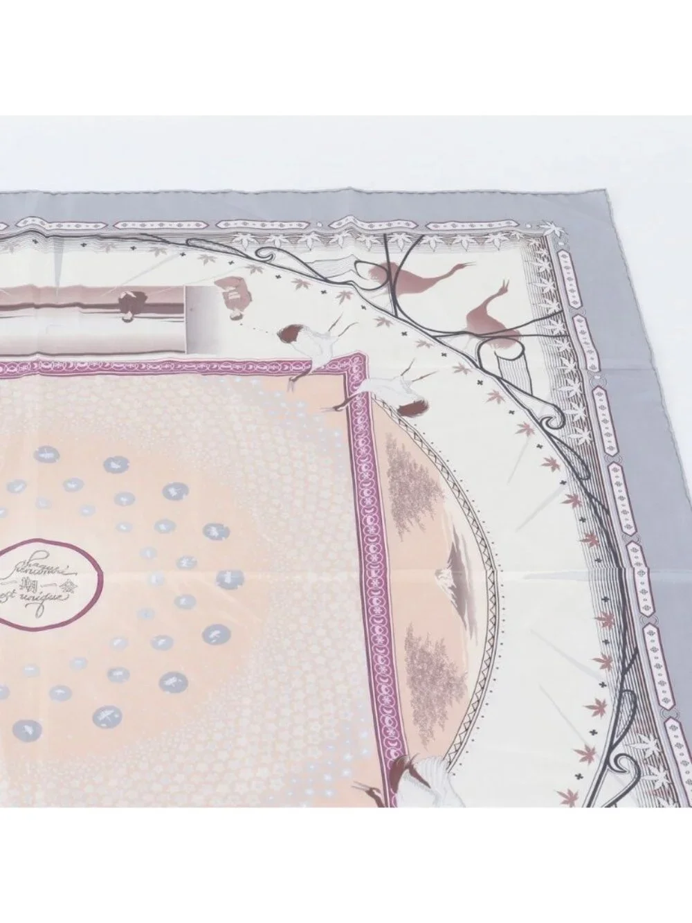 Hermes Carre 90 Chaque Rencontre Est Unique Era One Meeting Silk 100% Scarf